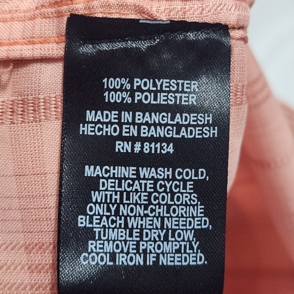 SWISS Alps Orange Plaid Button Down Shirt - Picture 5 of 6